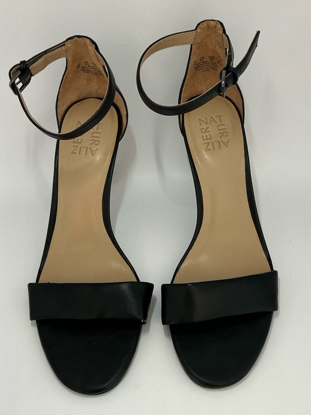 Naturalizer Black Ankle Strap Heels Size 9 Comfort Flex Sandals - Picture 6 of 11